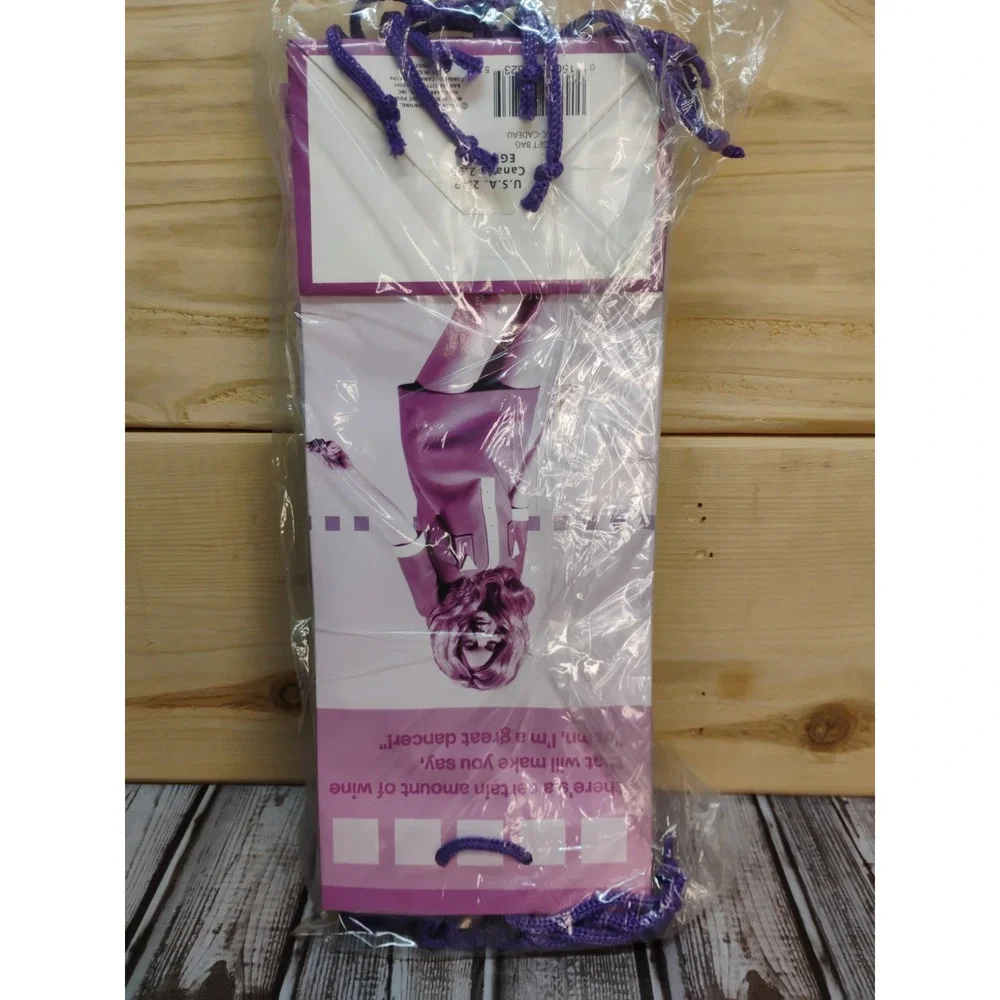 HALLMARK Wine GIFT BAGS  8 bags   Vintage Lady Dancing WINE LIQUOR New Old Stock